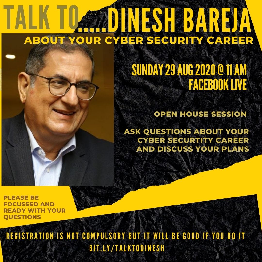 Cybersecurity Career Talk With … Dinesh Bareja